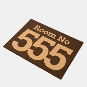 Hotel Room 3桁の数字のはっきりした入力 ドアマット