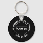 Hotel Room Keyring with Room Number キーホルダー (正面)