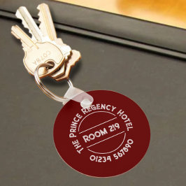 Hotel Room Keyring with Room Number キーホルダー