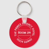 Hotel Room Keyring with Room Number キーホルダー (正面)