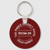 Hotel Room Keyring with Room Number キーホルダー (正面)