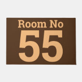 Hotel Room Number in はっきりした on a Doormat ドアマット (正面)