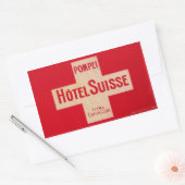 Hôtel Suisse (Pompeï) 長方形シール (封筒)