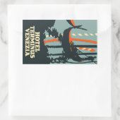 Hotel Terminus (Venezia - italy) Vector format 長方形シール (バッグ)