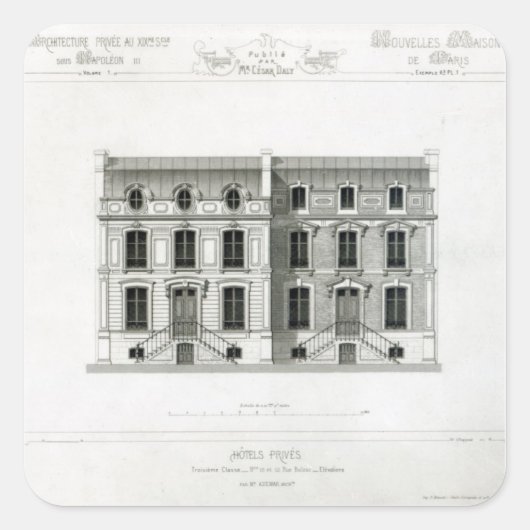 Hotels Prives, 10 & 12 Rue Balzac，パリ スクエアシール (正面)