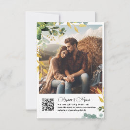 HOTO詳細QR Rsvpギフトレジストリアコモデーション 出欠カード