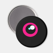 HotPinkモンスター冷蔵庫アイマグネット#2 マグネット (正面/裏面)