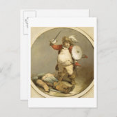 Hotspurの体とファルスタッフ， c.1786 (油オン) ポストカード (正面/裏面)