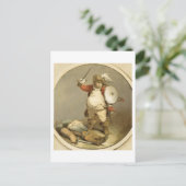 Hotspurの体とファルスタッフ， c.1786 (油オン) ポストカード (スタンド正面)