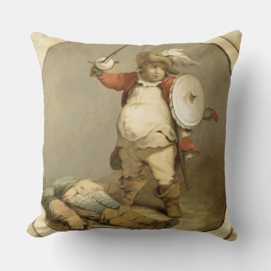 Hotspur、c.1786 (油の体とのFalstaff クッション (正面)