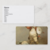 Hotspur、c.1786 (油の体とのFalstaff 名刺 (正面/裏面)