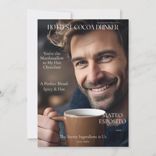 Hottest Cocoa Drinker Magazine Cover シーズンカード (正面)