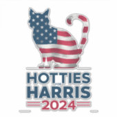 Hotties For Harris 2024キャットレディースカマラハリス シール (正面)