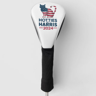 Hotties For Harris 2024 猫好き女性 カマラ・ハリス ゴルフヘッドカバー