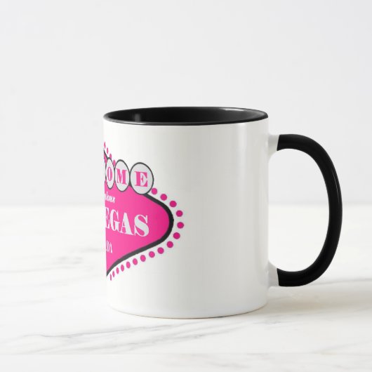 Hotty Pink Las Vegas Sign Logo Mug マグカップ (右)