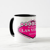Hotty Pink Las Vegas Sign Logo Mug マグカップ (正面左)
