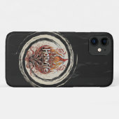 Hotwife Tシャツレトロ調色コズミックの火の渦 Case-Mate iPhoneケース (裏面(横))