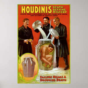 Houdiniの死の挑むミステリー ポスター
