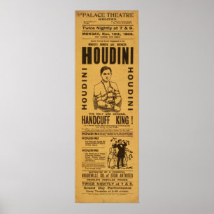 HOUDINIエスケープアーティストVAUDEVILLEポスター ポスター