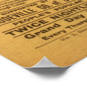 HOUDINIエスケープアーティストVAUDEVILLEポスター ポスター (角)