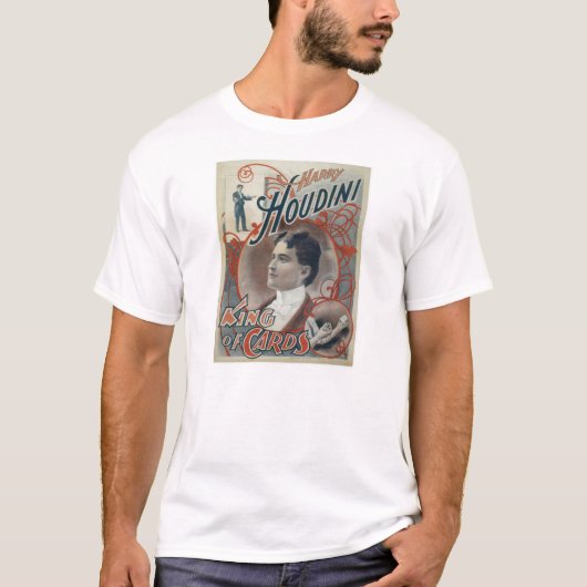 、Houdiniカードヴィンテージ広告の王 Tシャツ (正面)