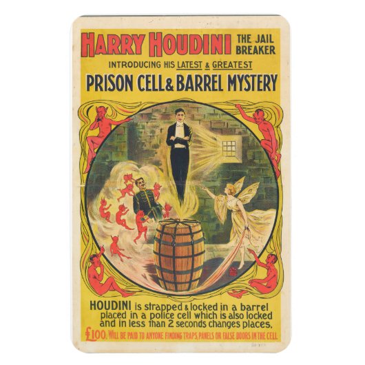 Houdini刑務所細胞脱出磁石 マグネット (縦)