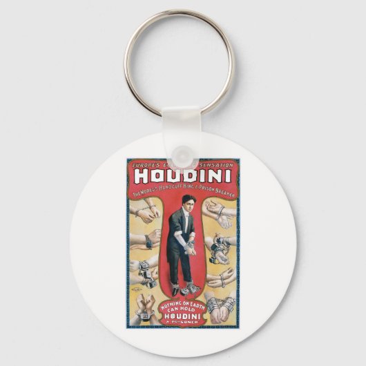Houdini ~ヴィンテージ手錠エスケープアーティスト キーホルダー (正面)