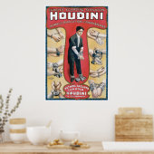 Houdini ~ヴィンテージ手錠エスケープアーティスト ポスター (キッチン)
