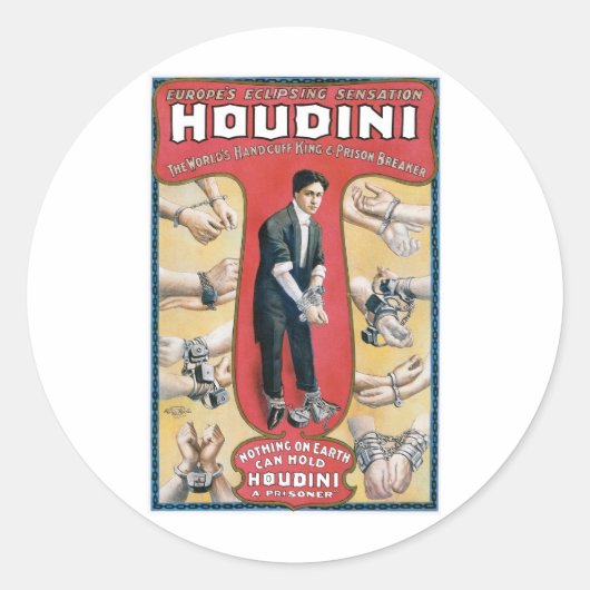Houdini ～ヴィンテージ手錠エスケープアーティスト ラウンドシール (正面)