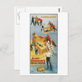 Houdini ~生き埋めヴィンテージ脱出アーティスト ポストカード (正面/裏面)