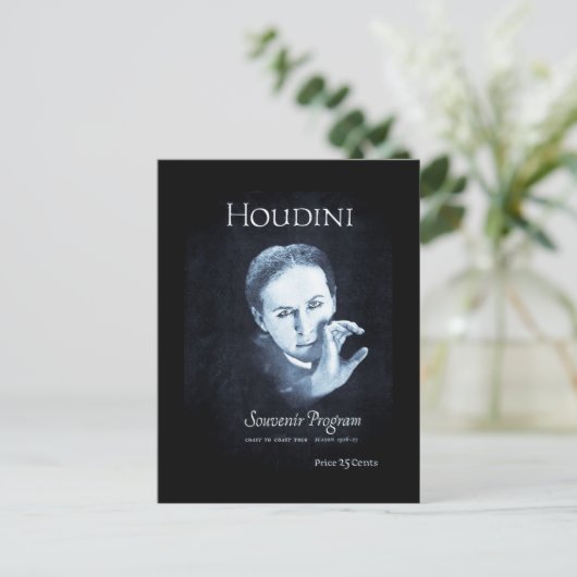 Houdini Souvenir Program 1926-27ツアー ポストカード (スタンド正面)