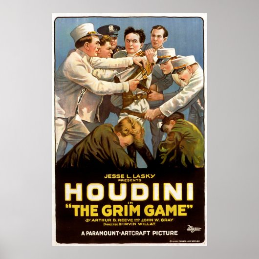 Houdini: The Grgy Game (1919)ヴィンテージはまだ ポスター (正面)