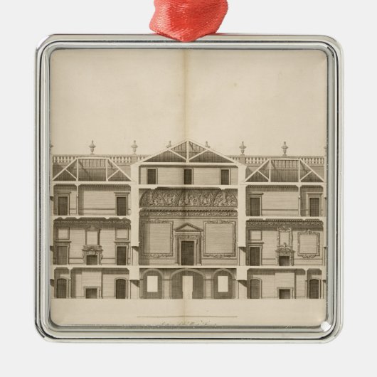 Houghtonホール: 刻まれる西の前部のセクション メタルオーナメント (正面)