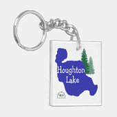 Houghton湖、ミシガン州 キーホルダー (正面左)