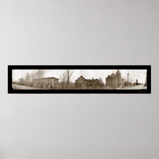 Houghton MI College写真1910 ポスター (正面)