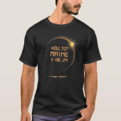 Houlton Maine ME Total Solar Eclipse April 8 2024  Tシャツ (正面)
