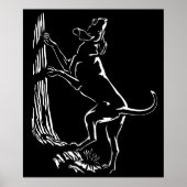 Hound Dog Art Poster Cool Hunting Dog Art Prints ポスター (正面)
