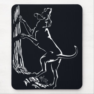 Hound Dog Mousepad Hunting Dog Art Gifts & Decor マウスパッド