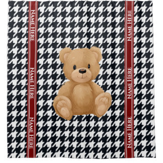 Houndstooth Bear Home, シャワーカーテン