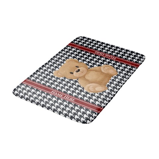 Houndstooth Bear Home, バスマット (アングル)