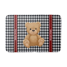 Houndstooth Bear Home, バスマット
