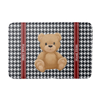 Houndstooth Bear Home, バスマット