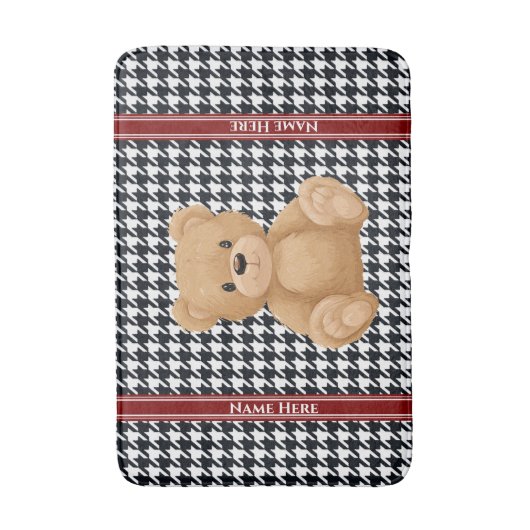Houndstooth Bear Home, バスマット (正面縦)