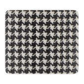 Houndstooth Black White Pattern カッティングボード (正面)