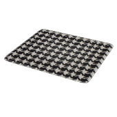 Houndstooth Black White Pattern カッティングボード (角)