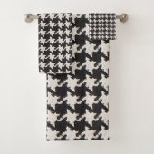 Houndstooth Black White Pattern バスタオルセット (インサイチュ)