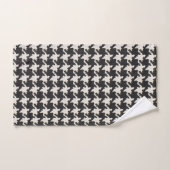 Houndstooth Black White Pattern バスタオルセット (ハンドタオル)