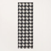 Houndstooth Black White Pattern ヨガマット (裏面)