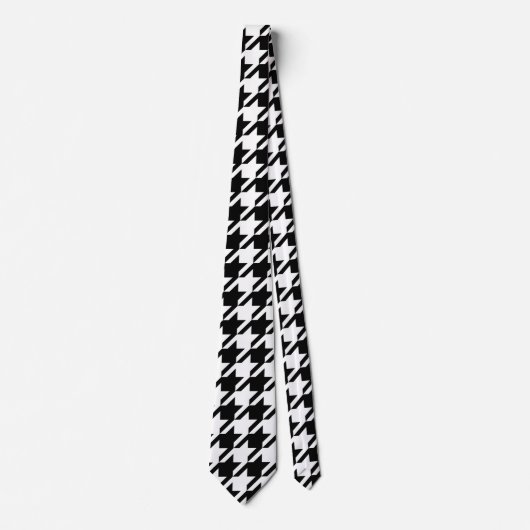 Houndstooth Large Classic Pattern Tie ネクタイ (正面)
