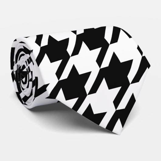 Houndstooth Large Classic Pattern Tie ネクタイ (ロール)